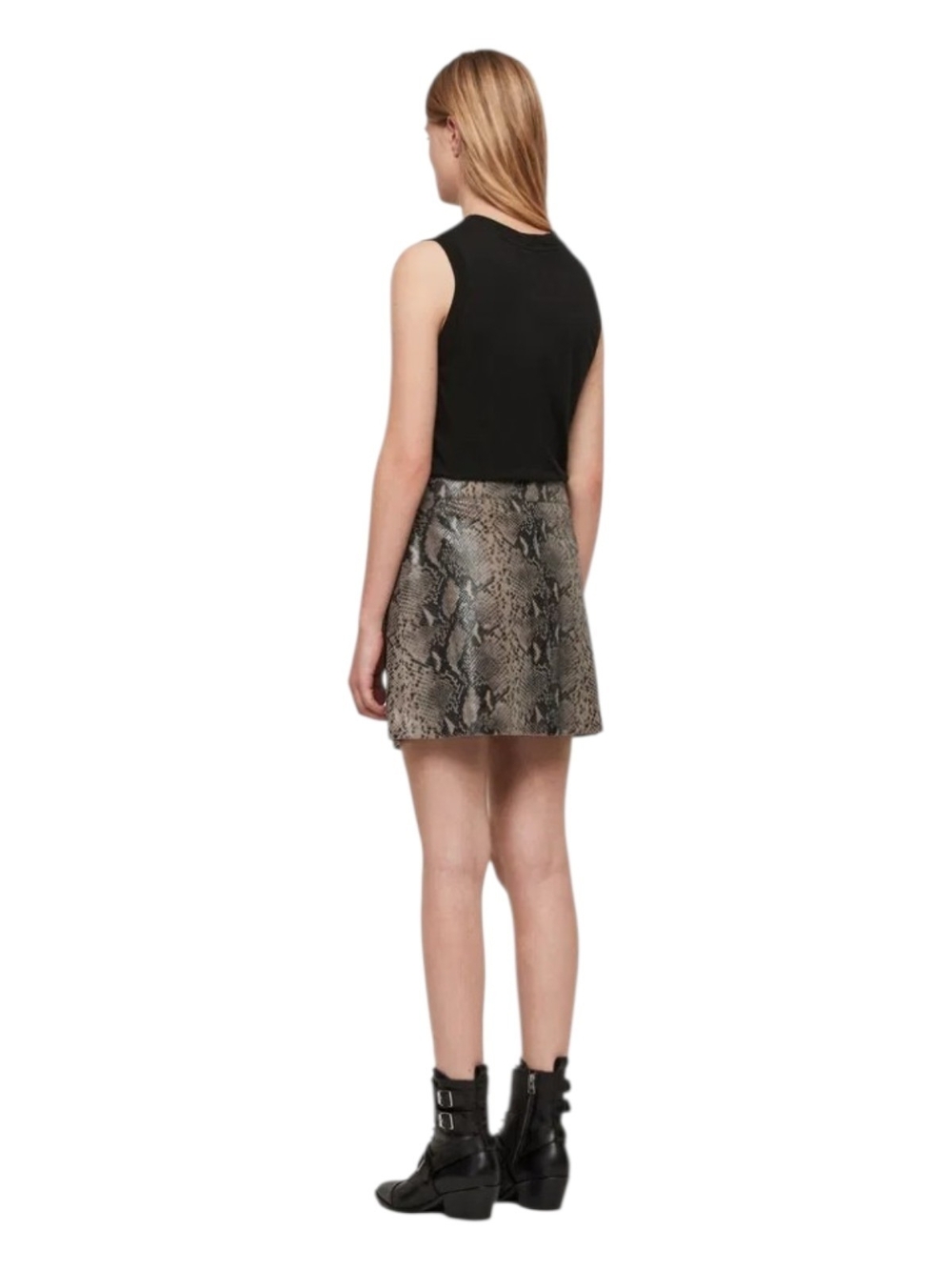 🌟AllSaints Lena Oba Leather Skirt - Picture 2 of 6